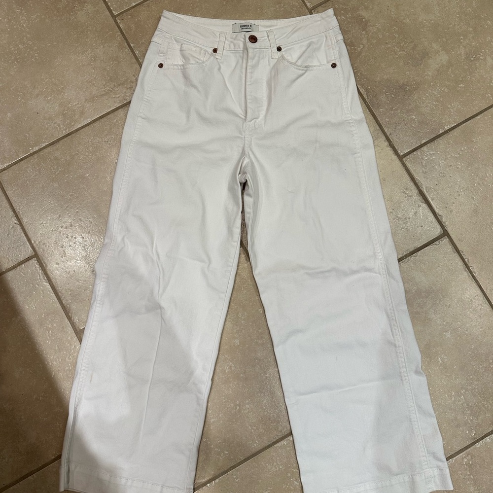 Forever 21 White Jeans